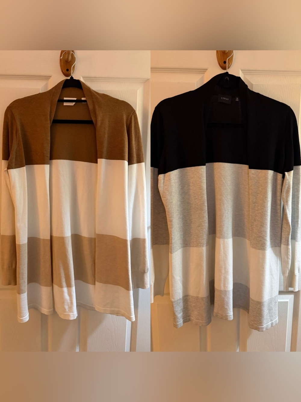 Cyrus (2) Color Block Cardigans - Picture 1 of 7